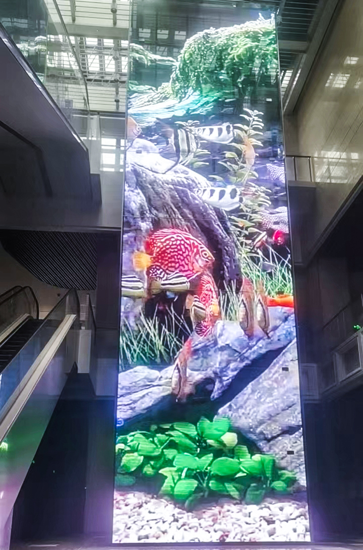 德利僼LED透明屏项目落地上海星光耀广场，助力打造商场宣传名片