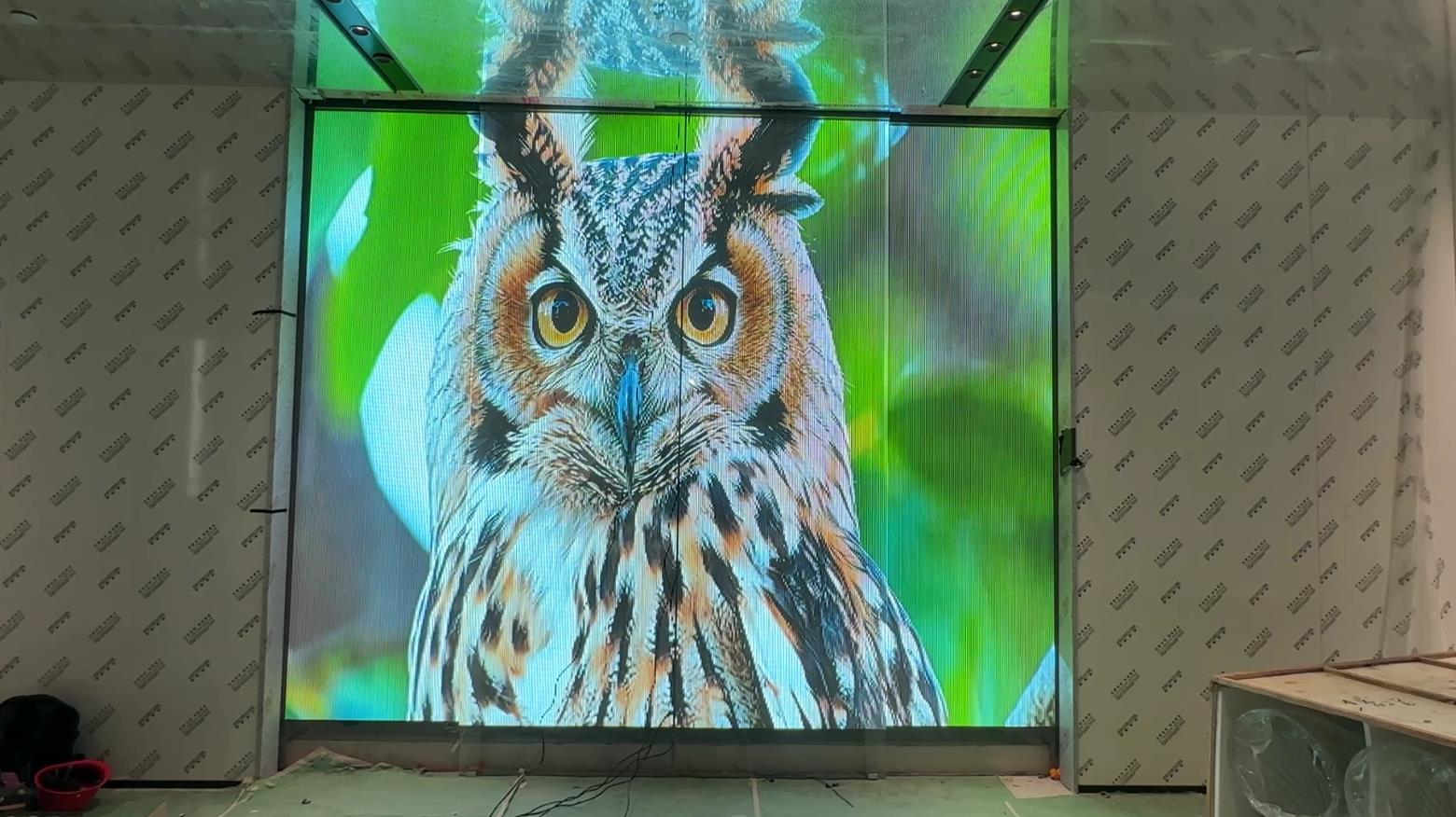 扬州自动开合门亮化案例